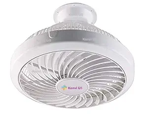 Kenvi US 12 Inch Plastic All-purpose Fan Celling Fan / Wall Fan / Cabin Fan 100% Approved Motor || 1 Year Warranty || HSLV Technology || 1 Year warranty || Model- Rotogrill fan || QWR01