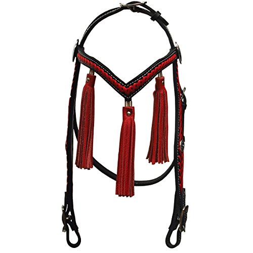 Argys-Art-Araber-Western-Bridle-with-Reins-Black