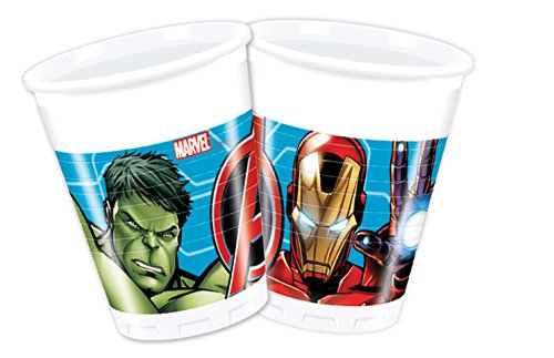 52-teiliges Party-Set MARVEL Mighty Avengers – Teller Becher Servietten für 16 Kinder - 3