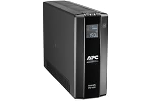 APC by Schneider Electric Back UPS PRO - BR1600MI - Onduleur 1600VA (8 prises IEC, Interface LCD, Protection des lignes de données 1 Go)