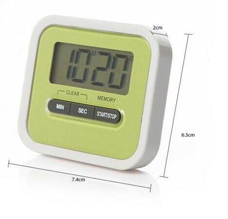 Da.Wa Küchentimer Digitale Küche Timer Countdown Zeitmesser Beeper with Magnetic Stand,Grun - 4