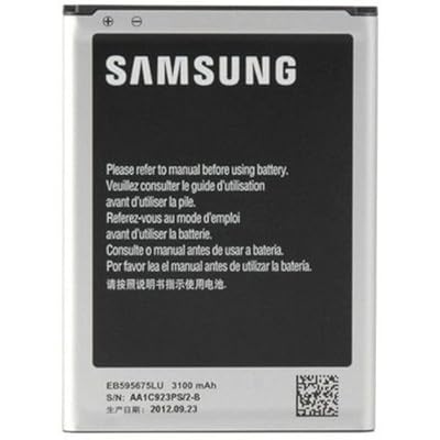 Samsung EB595675LU Batterie Blister pour Samsung GT-N7100 Galaxy Note 2 / GT-N7105 Galaxy Note 2 (3100mAh, 3.7V) Lithium-Ion Batterie