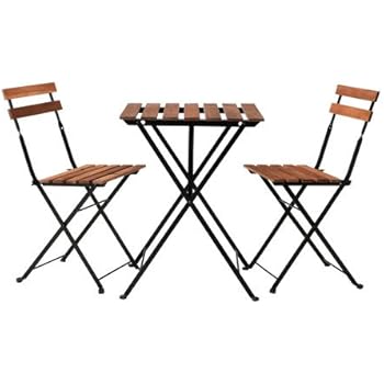 Ikea Acacia Tavolo Da Giardino Tärnö Con 2 Sedie Marrone
