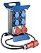 Produktbild as – Schwabe Tragbarer CEE-Stromverteiler STECKY 1+ – CEE-Stecker + 4 Schuko-Dosen + 2 CEE-Buchsen – Mobiler Stromverteilerkasten – Verteilerdose für den Außenbereich – IP44 – Made in Germany I 60845