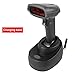 Produktbild DASKOO CT980Z 433MHz Wireless USB Barcode Scanner mit Ladestation mit 400M Übertragungsdistanz