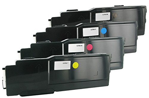 4 Toner kompatibel für Dell C3760 SET Multipack - 2