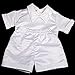 Dressy Daisy Baby Boys' 4 Pcs Satin Baptism Christening Suit With Bonnet Short Sleeves Infant Size 6-9 Months White
