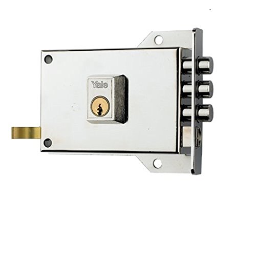 Yale 7IHN Cerradura de Sobreponer,  7. A Mano Izquierda  Entrada 60 mm / Izda Hierro Niquelado