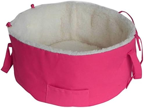 Dog Bed/Carrier, with Car Seatbelt loop, Shopping Cart Carrier/Bed for small dogs, 6 colorful choices, Pet Bed/Carrier