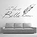 Produktbild Buchstaben"La Vie Est Belle" Wandaufkleber Kreative Satz Schönes Leben Wandaufkleber Für Wohnzimmer Wohnkultur 50X70 Cm