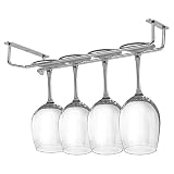 ✔️ ALMACENAMIENTO DE VIDRIO: ¡este soporte de copa de vino con gabinete Maison & White se adapta perfectamente debajo de los gabinetes en la cocina, proporcionando almacenamiento para sus copas de vino favoritas!