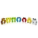 VENKON - 7 Pieces Set of Door Stopper Animal Shaped Door Wedges for Kids Finger Squeeze Protection - Dense Foam - 10 x 10 x 1.2 cm