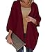 Produktbild Decha Damen Strickjacke Cardigan Langarm Pullover Lose Oversize Sweater Top Pulli Sexy Mäntel Kimono Freizeit Gestrickt Strickwaren Strickmantel