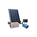 Produktbild puntoenergia Italien – Kit Solar Hütte 100 W 12 V Sockel Panel Regler Inverter Batterie 60 Ah – kba-100 – 12-b60-avf