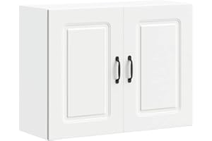 vidaXL Armario de Pared para Cocina Kalmar Madera de ingeniería Blanca