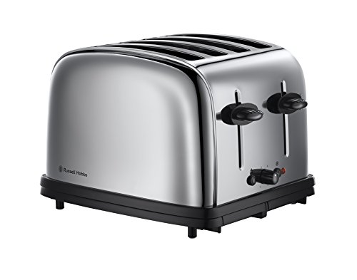 Russell Hobbs 13767-56 Classic 4-Scheiben Toaster, 1800 Watt, silber