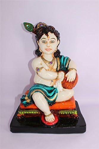 Hindu God Bal Krishna Statue Laddu Gopal Idol Gift Item