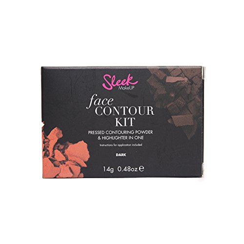SLEEK MAKEUP FACE CONTOUR KIT MATTE PRESSED POWDER AND ILLUMINATING HIGHLIGHTER (Dark-886)