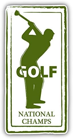 Golf Retro Passport Stamp Car Decor Vinyl Sticker 8 X 15 cm
