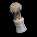 Anself 1pcs Shaving Shave Brush Plastic Handle and Pig Boar Bristle Beard Mustache Brush