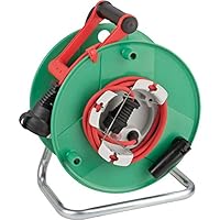 Brennenstuhl Garant G IP44 Gartenkabeltrommel (Kabeltrommel für Rasenmäher mit 23+2m Kabel in rot, Spezialkunststoff…