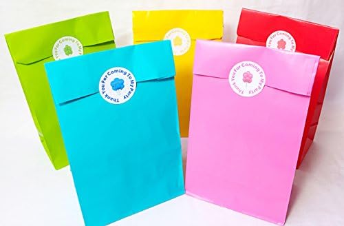 Children's Pre-Filled Paper Party Bag - Unisex, Mixed Colours Filled Cello Party Bags (PINK)