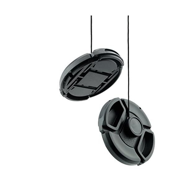 CamKix 4 Piezas Snap-on Lentes Cap o Centro Apriete la Tapa del Objetivo para Nikon, Canon, Sony y Otros DSLR Camera…