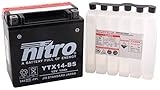 bateria para moto harley davidson 1200 Superior de alto rendimiento Nitro YTX14-BS -N- Batería