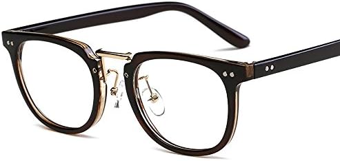 Lasree New! Men and Women Classic Glasses Home Use Full Rims Eyewear Reading Glasses +1.50 Lenses Boy and Girl Readers Frame Brown Longsighted Spectacles