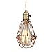 Produktbild NIUYAO Retro Industrie Kronleuchter Metall Hänge Pendelleuchten Cage Lampenschirm Innenbeleuchtung Loft Stil 1 Licht-Bronze