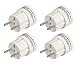 Produktbild Mehrfach-Set: Hama Reisestecker Südeuropa Typ E/L (z.B. Frankreich, Griechenland, Italien, Portugal, Spanien, Türkei, UVM, Für Geräte mit Euro- oder Konturenstecker) weiß (4er Set)