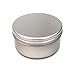 3 x 100ml Aluminium Cosmetic/Candle/Skincare Skin Care Pot, Top Quality British Made Cosmetic Packaging Screw Lid Aluminium Tin