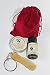 Grooming Set - Moustache Wax, Beard Oil, mini comb presented in a red drawstring bag