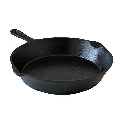 Big BBQ Brat- und Steakpfanne aus Gusseisen rund mit kurzem Griff Ø 25 cm Höhe 5 cm - 3