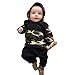 Produktbild Pullover Set Kleinkind Btruely Unisex Langarm Baby Clothes Set Camouflage Spielanzug + Hosen Kappe Outfits Kinder (90, Camouflage)