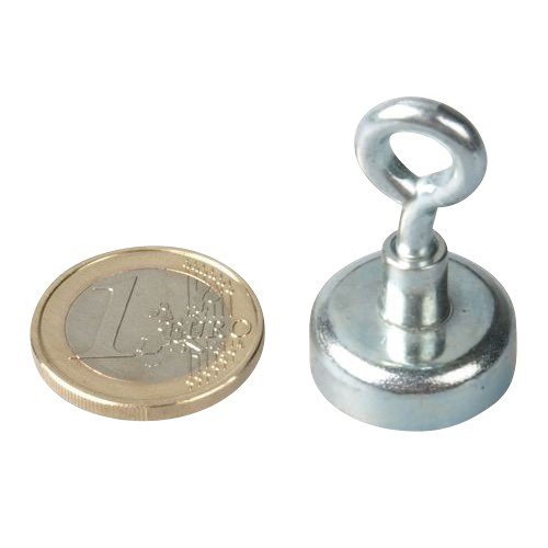 Ösenmagnet Ø 20 mm Neodym Zink – Haftkraft 10 kg - 3
