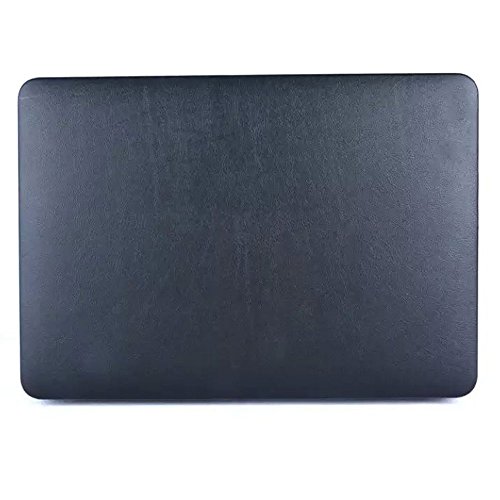 JAMMYLIZARD | Shell Cover für [ MacBook Pro 15.4" A1286 mit CD-ROM ] Zweiteilige Hülle, Leder in SCHWARZ