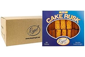 REGAL FOOD PRODUCTS BRINGING FOOD TO LIFE Regal Food Cake Rusk Soonfi 28pcs Pack of 9 - Bulk Tea Ruck