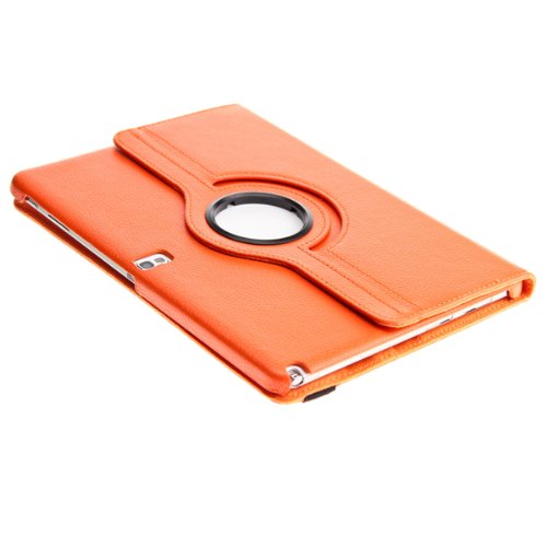 SVS-Trade Samsung Galaxy Note 2014 Edition 360 ° rotierbare Schutz Tasche Smart Cover 10.1 Zoll (Orange) - 4