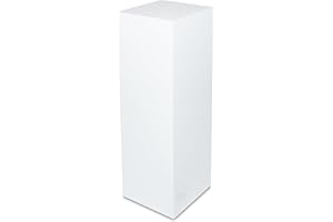 STEMA Seyfried Dekosäule innen/außen, Säule/Podest/Sockel in 3 Größen Weiß Matt (Seidenmatt), Innensäule 100x33x33 cm