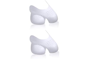 ZHjuju Shoe Crease Protectors，2 Pairs Sneaker Protector Universal Crease Preventers Protector Against Shoe Creases Anti Crease Guards for All Sneakers Men's UK 7-12/ Women's 3-6.5.