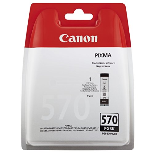 Canon 0372C005 Tintenpatrone schwarz für Pixma MG 5700 Series/5750 Series/6800 Series/6850 Series/7700 Series/7750 Series