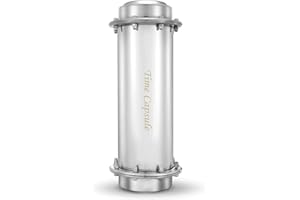 JONOISAX Time Capsule Box Bury Container - Anti-corrosion Waterproof Stainless Steel Durable Lock Container for Future Graduation Gift,13.4Inch