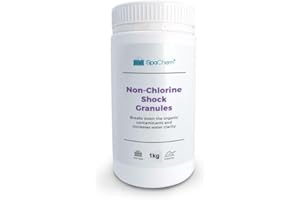 SPACHEM Non Chlorine Shock Granules 1kg Tub - For bromine and chlorine users, oxygenates water and reactivates dormant bromine & chlorine.