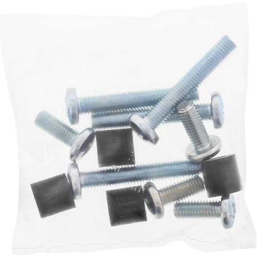 InLine 23100Y 8-er Schrauben Set mit Abstandhalter für Wandhalterung schwarz