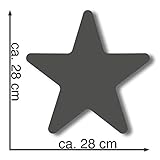 Amilian Kissen Stern Sternchen Grau Dekokissen Kuschlig Flauschig ca. 28 cm - 4