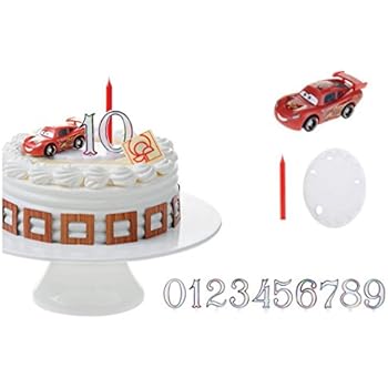 Cuisine Arts De La Table 3d Nouveaute Gateau D Anniversaire Bougie Bougies Dekora Voitures Lightning Mcqueen Cake Design Patisserie