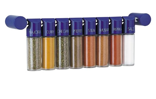 Emsa 2299081200 Gewürzgalerie, 8 Gewürze, Länge 40 cm, Chrom, Galerie - 3