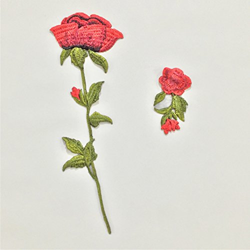 Brightup Rosen Blumen Stickerei DIY Flecken Aufkleber Nähen Kleidung Taschen Hut - 2