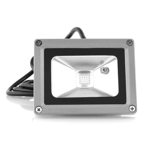 Amzdeal 10W LED RGB 16 Farben Fluter Außen mit Stecker inkl. Fernbedienung - 2